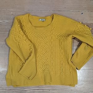 Maxwell mustard yellow wool sweater